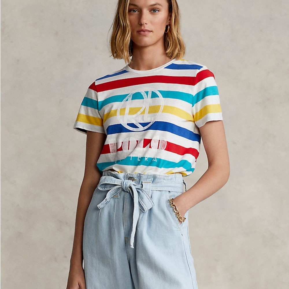 Riviera Colorful Striped Women’s Tee